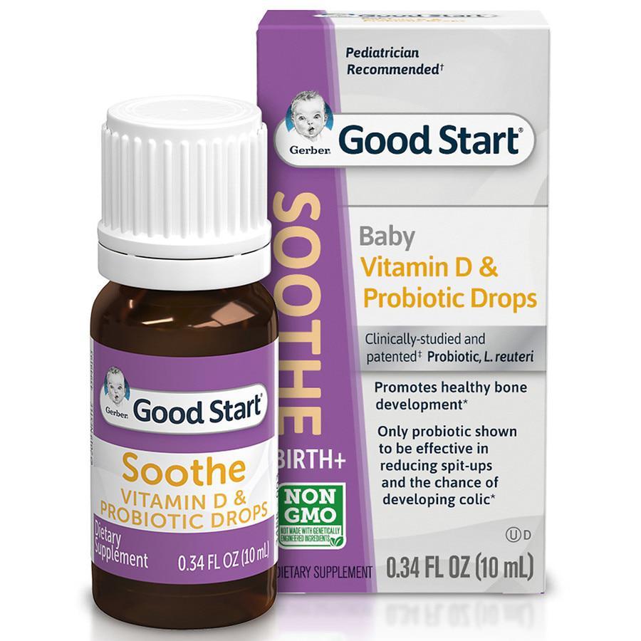 商品Gerber|Soothe- Vitamin D & Probiotic Drops Dietary Supplement,价格¥216,第5张图片详细描述