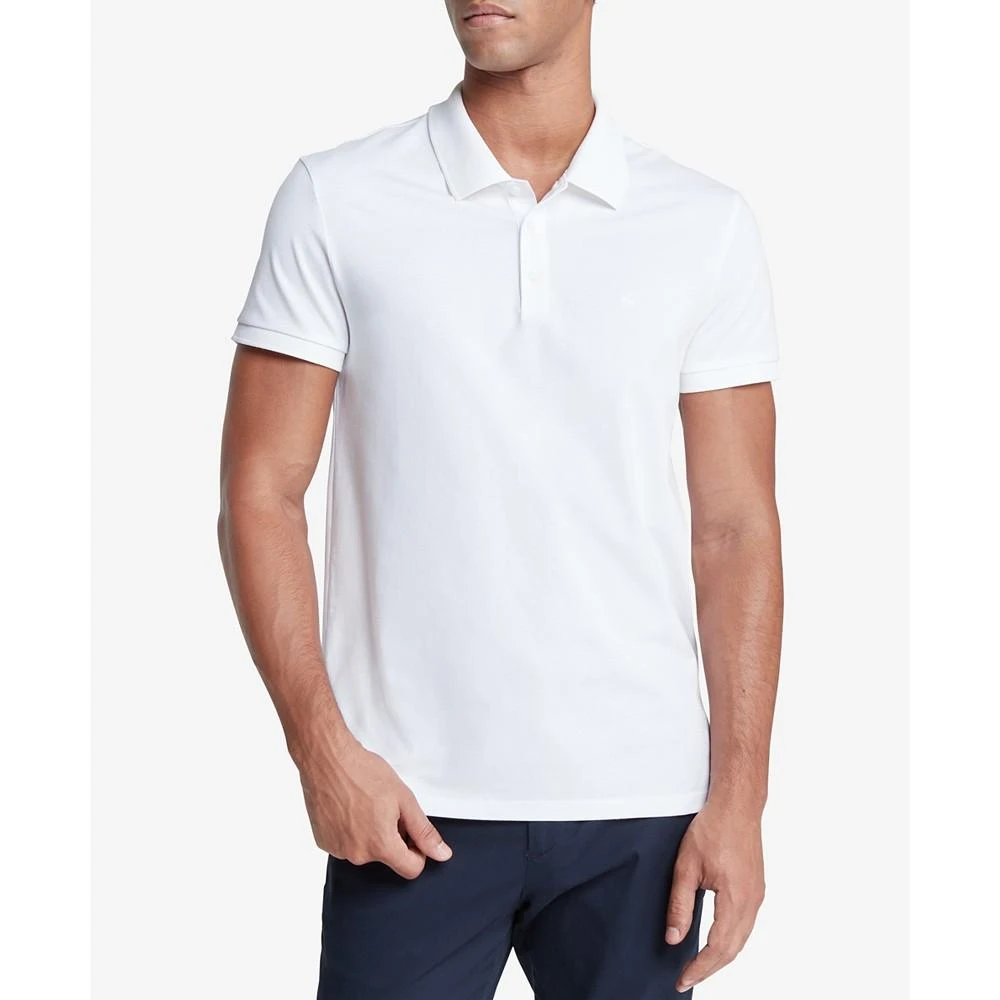 商品Calvin Klein|Men's Slim-Fit Monogram Logo Polo Shirt,价格¥183,第1张图片