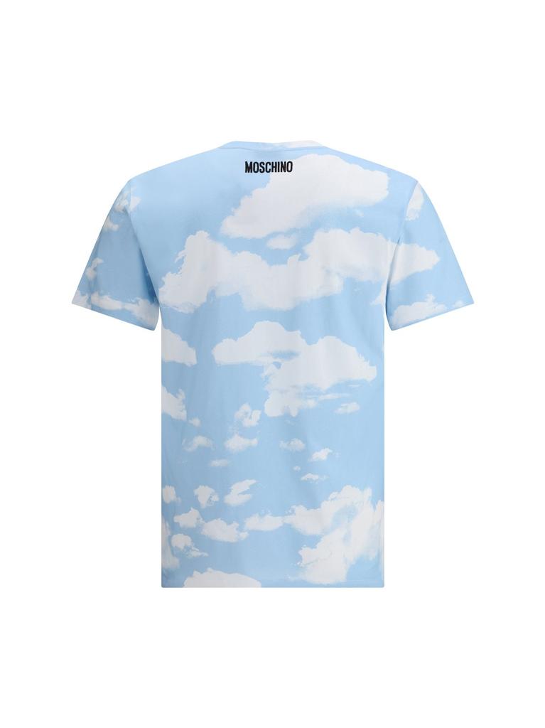 Moschino Moschino Cloud Printed Crewneck T-Shirt - T-Shirts