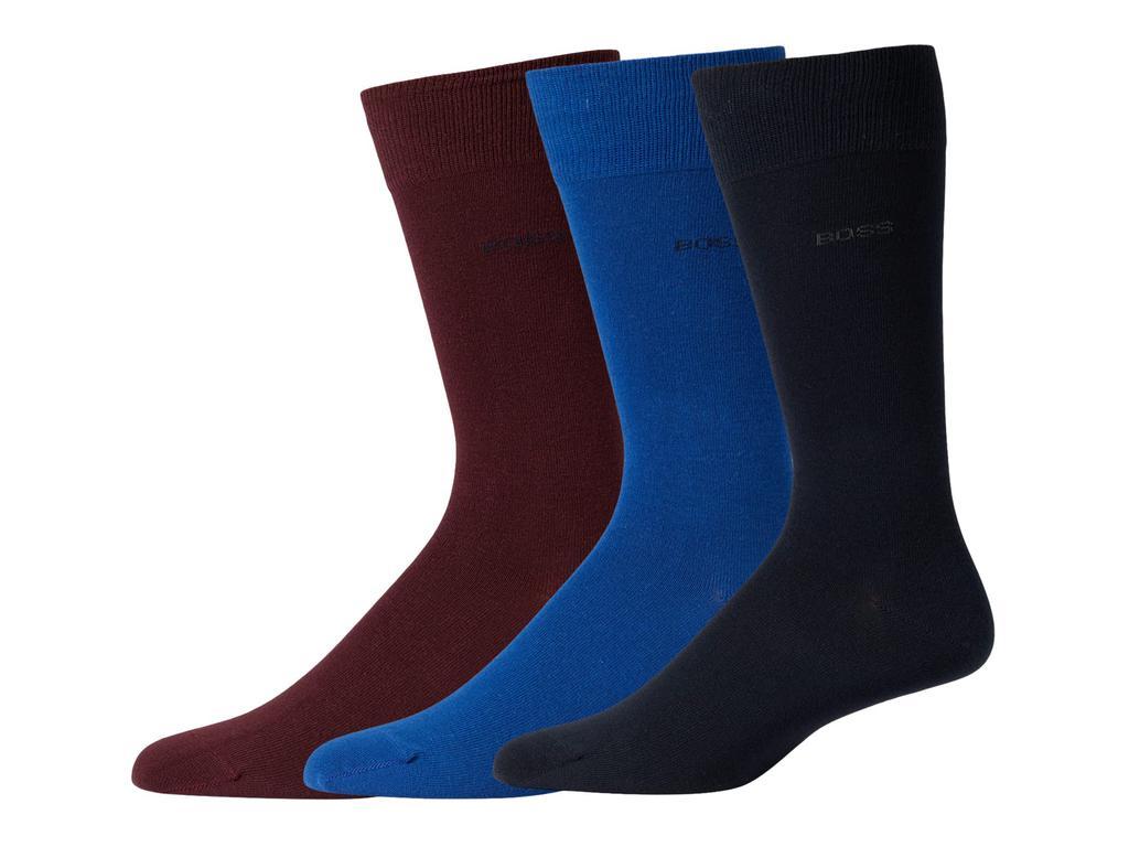 商品Hugo Boss|5-Pack Rib Stripe Uni Color Crew Socks,价格¥314,第3张图片详细描述