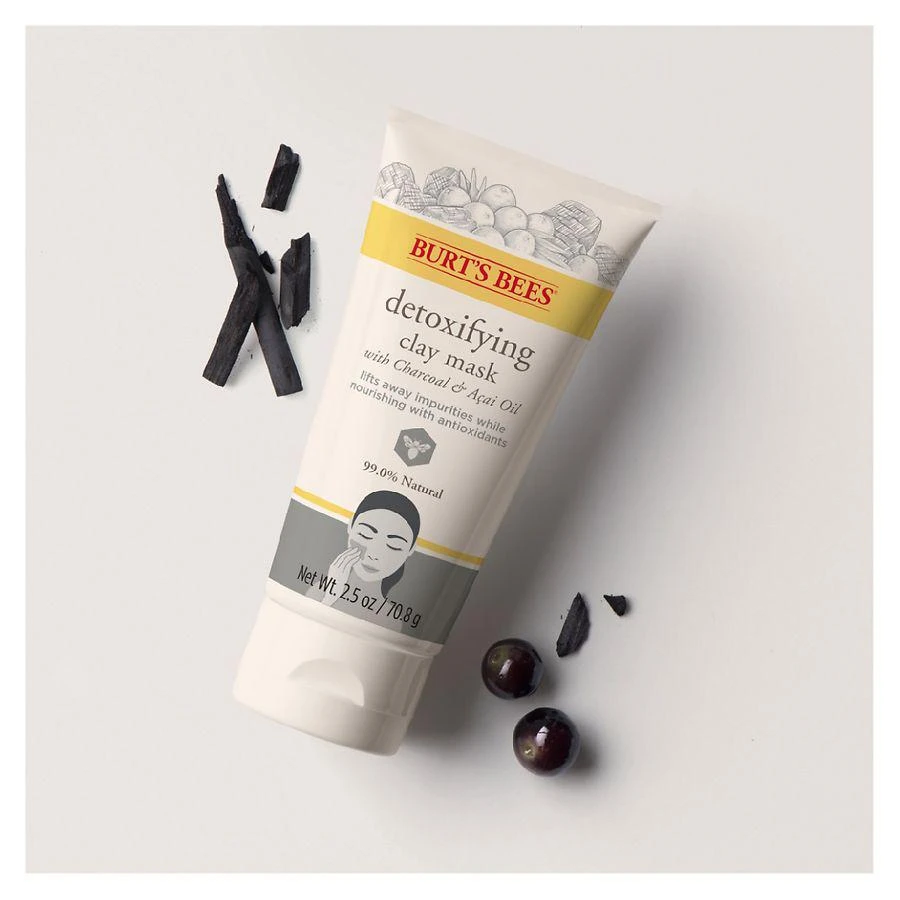 商品Burt's Bees|Detoxifying Facial Clay Mask with Charcoal & Acai Oil,价格¥70,第5张图片详细描述