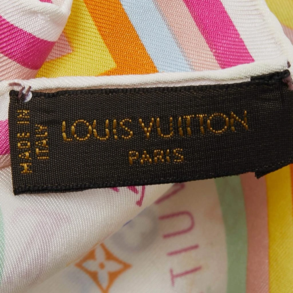 商品[二手商品] Louis Vuitton|Louis Vuitton Multicolor Monogram Silk Scarf,价格¥3203,第4张图片详细描述