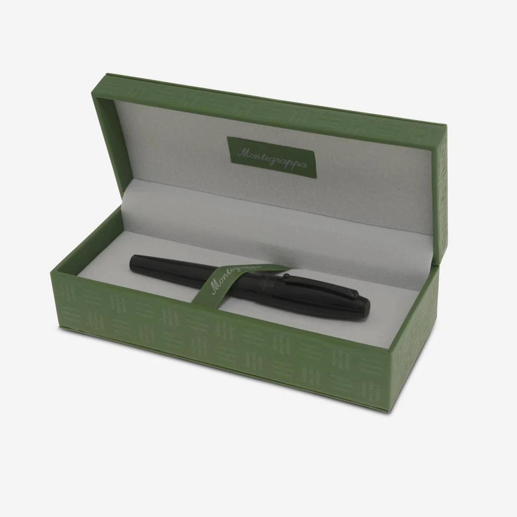商品Montegrappa|Montegrappa Fortuna Black with Black Trim Fountain Pen (M) ISFOR3LC,价格¥828,第4张图片详细描述