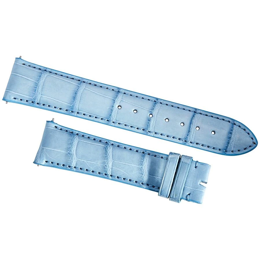 商品Hadley Roma|21 MM Matte Baby Blue Alligator Leather Strap,价格¥372,第1张图片