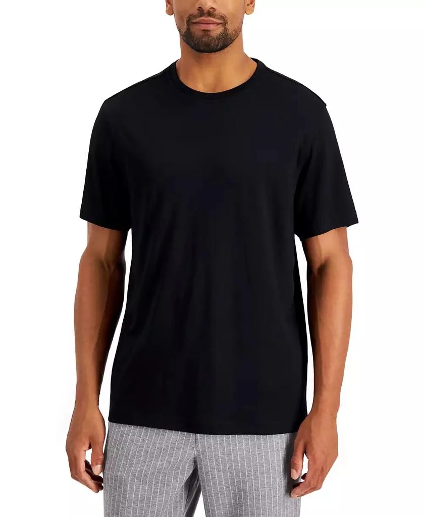 商品Alfani|Men's Solid Supima Blend Crewneck T-Shirt, Created for Macy's,价格¥83,第1张图片
