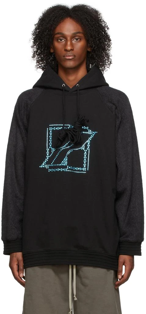 商品We11done|Black Washed Fleece Hoodie,价格¥1568,第1张图片