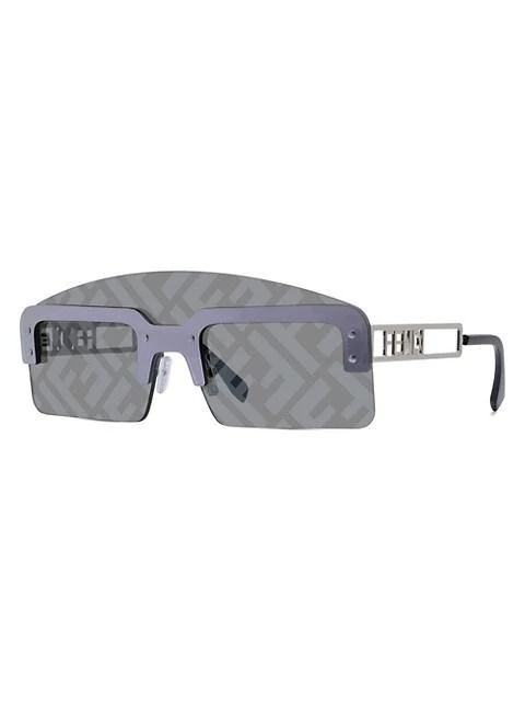 商品Fendi|142MM Logo Shield Sunglasses,价格¥4442,第2张图片详细描述