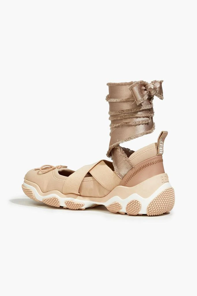 商品RED Valentino|Ballet satin-trimmed neoprene sneakers,价格¥1414,第3张图片详细描述