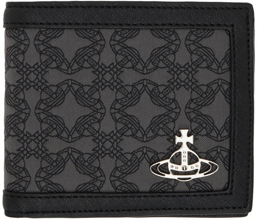 商品Vivienne Westwood|Black Jacquard Bifold Wallet,价格¥1181,第1张图片