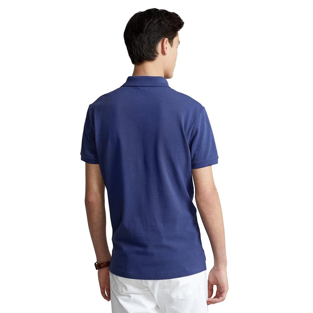Custom Slim Fit Mesh Polo Shirt商品第2张图片规格展示