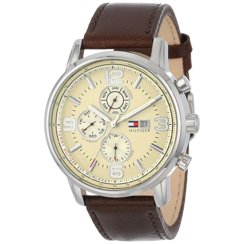 商品Tommy Hilfiger|Tommy Hilfiger Men's Classic Beige Dial Watch,价格¥800,第1张图片