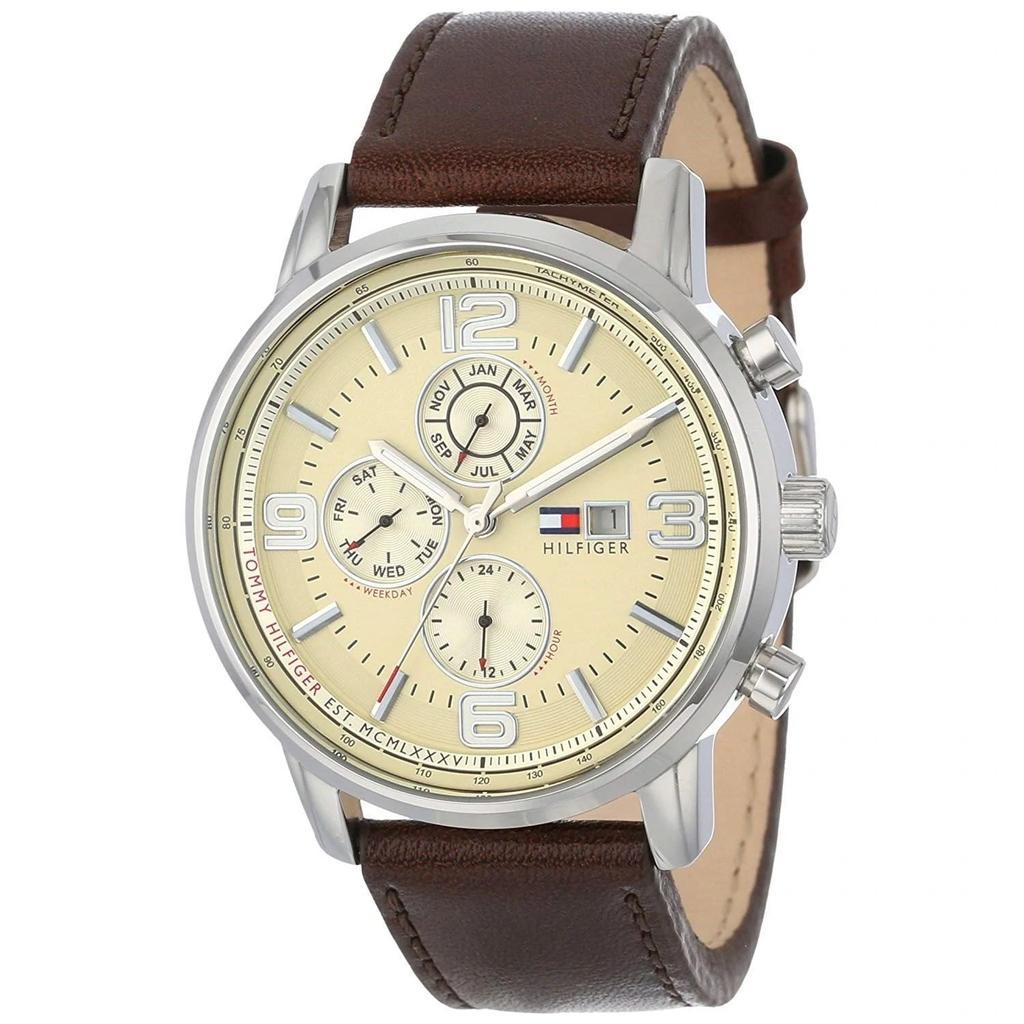 商品Tommy Hilfiger|Tommy Hilfiger Men's Classic Beige Dial Watch,价格¥757,第1张图片