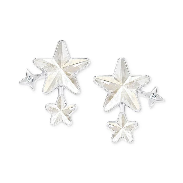 商品Swarovski|Two-Tone Star & Crystal Jacket Earrings,价格¥667,第2张图片详细描述