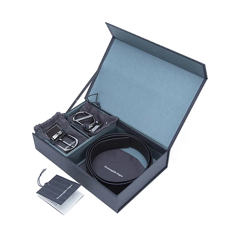 Z ZEGNA 男士黑色腰带 BBOX14-VIT-NTM【包装随机，部分无包装盒】 商品
