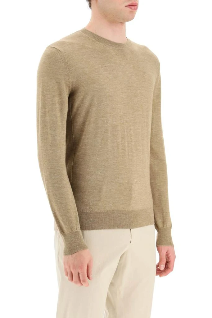 商品Zegna|Zegna lightweight silk cashmere and linen sweater,价格¥2871,第2张图片详细描述