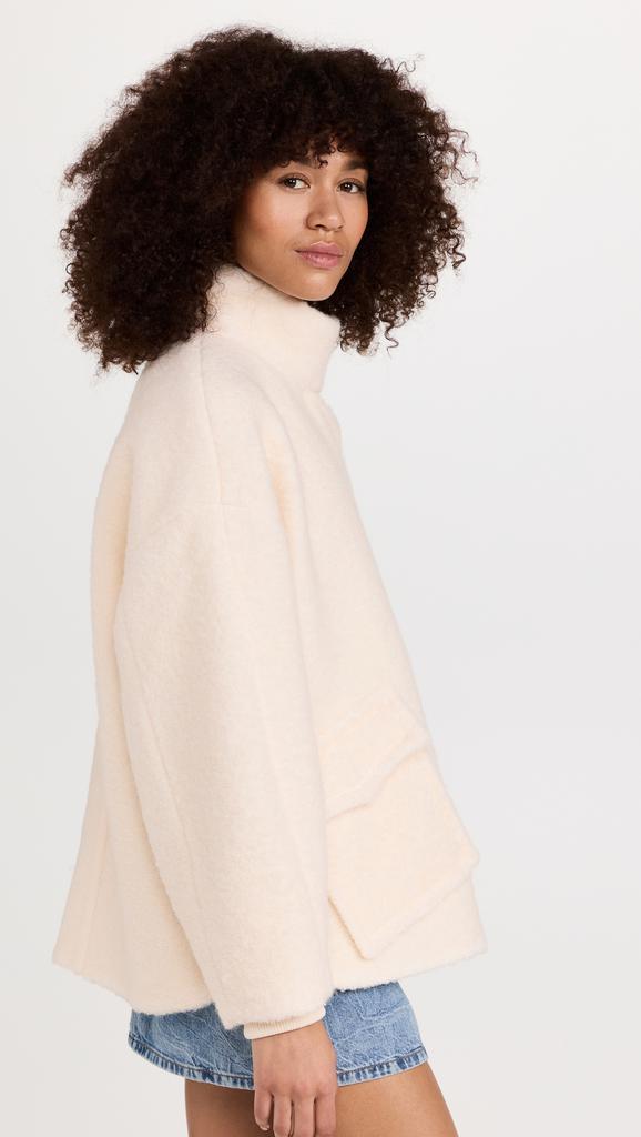 商品Ganni|GANNI Boucle Wool Drop Shoulder Jacket,价格¥3496,第6张图片详细描述