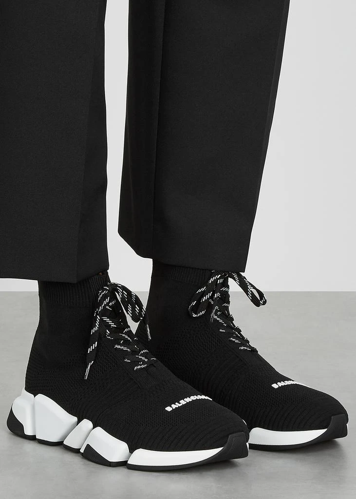 商品Balenciaga|Speed 2.0 black stretch-knit sneakers,价格¥5489,第5张图片详细描述