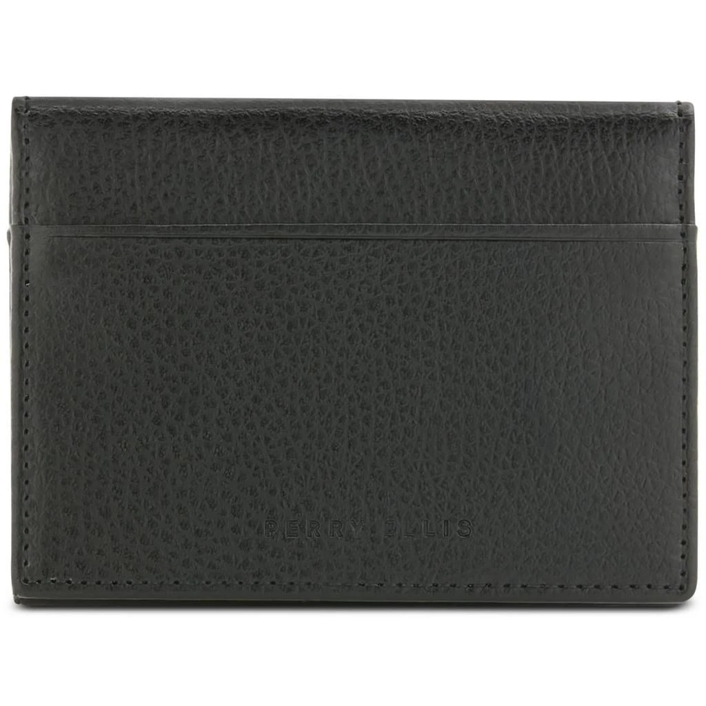 商品Perry Ellis|Perry Ellis Portfolio Mens Uptown Pebbled Lether Card Case,价格¥63,第2张图片详细描述