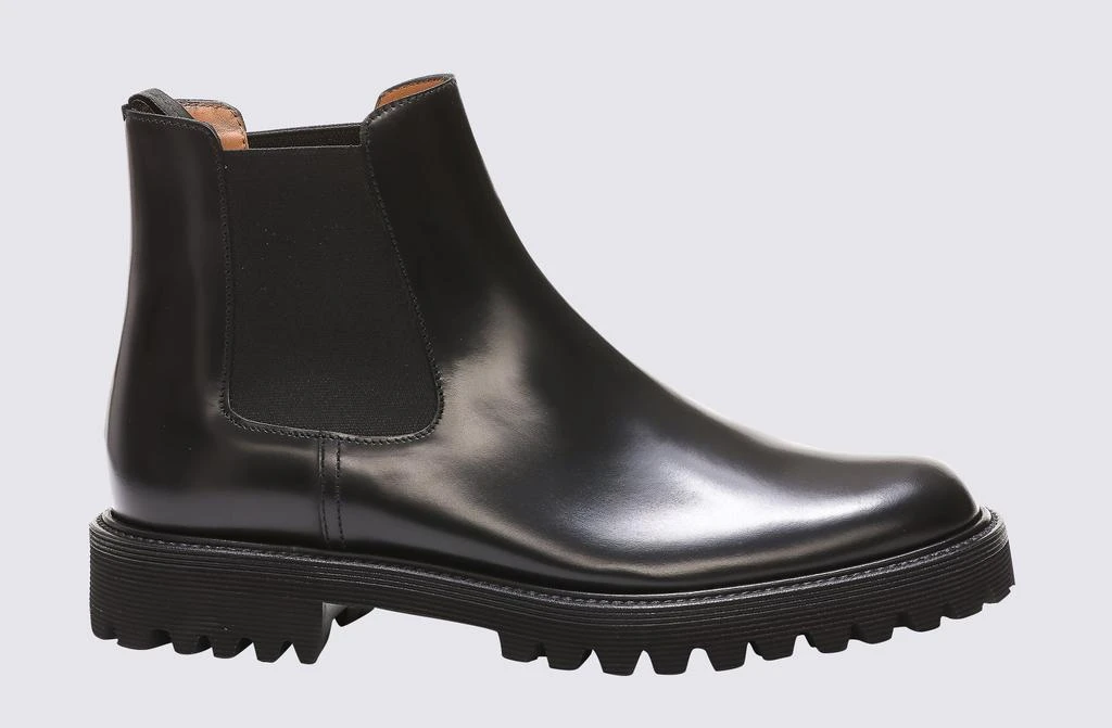 商品Church's|CHURCH'S BLACK LEATHER NIRAH CHELSEA BOOTS,价格¥4019,第1张图片