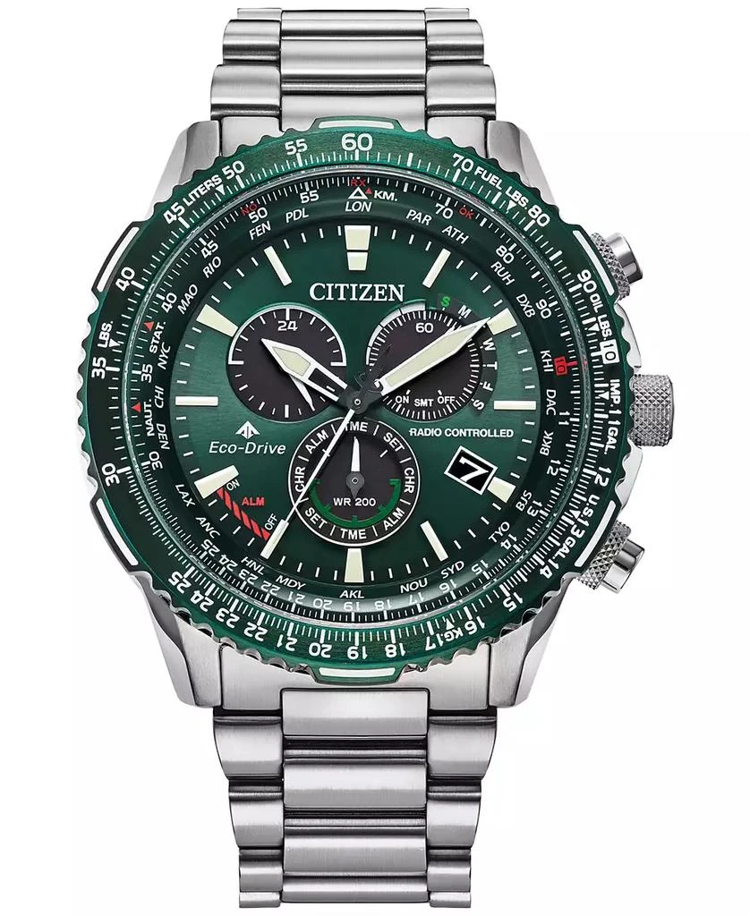商品Citizen|Eco-Drive Men's Chronograph Promaster Sky Stainless Steel Bracelet Watch 46mm,价格¥5581,第1张图片