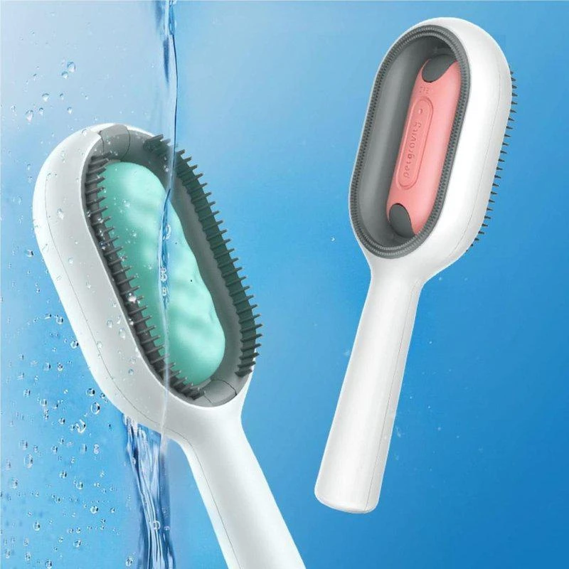 商品Vigor|Two In One Hair Removal Cleaning Double Side Bath Rake Comb Pet Dog Cat Shedding Deshedding Brush Grooming Comb With Water Tank,价格¥99,第1张图片