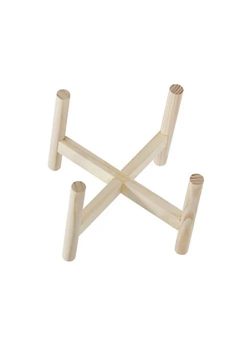 商品belk|Range 8 Inches Planter With Dotted Planter And Wooden Stand White,价格¥478,第3张图片详细描述