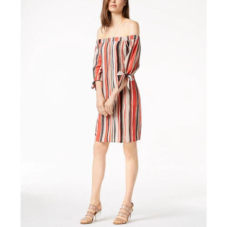 商品Bar III|Off-The-Shoulder Shift Dress, Created for Macy's,价格¥178,第1张图片