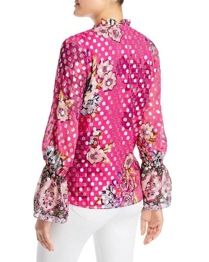 商品Kobi Halperin|Ali Metallic Dot Floral Blouse,价格¥2019,第2张图片详细描述