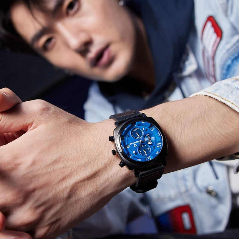 马克华菲品牌新款手表 男士 防水时尚多功能手表 商品