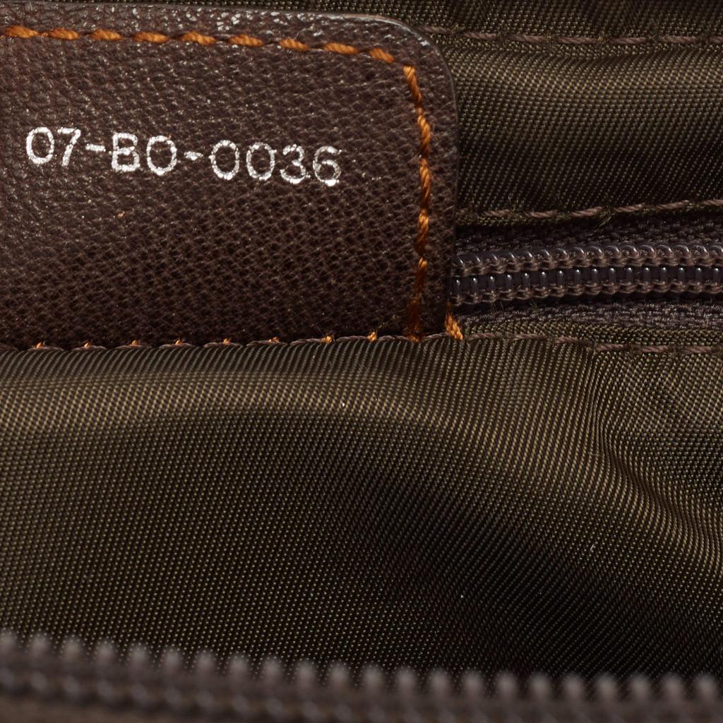 Dior Brown/Beige Oblique Canvas and Leather East/West Boston Bag商品第8张图片规格展示