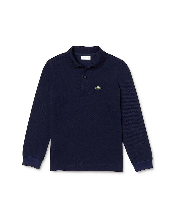 商品Lacoste|Boys' Classic Piqué Long-Sleeve Polo - Little Kid, Big Kid,价格¥408,第1张图片详细描述