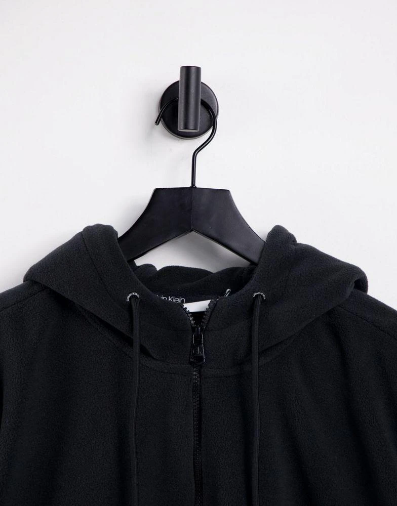 商品Calvin Klein|Calvin Klein ASOS Exclusive polar fleece hoodie in black,价格¥344,第3张图片详细描述