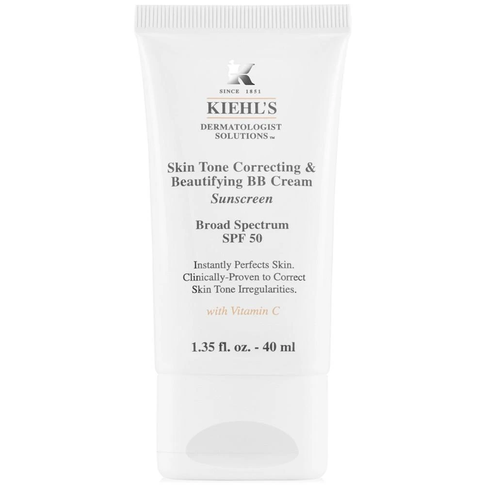 商品Kiehl's|Dermatologist Solutions Skin Tone Correcting & Beautifying BB Cream SPF 50, 1.35-oz.,价格¥297,第1张图片