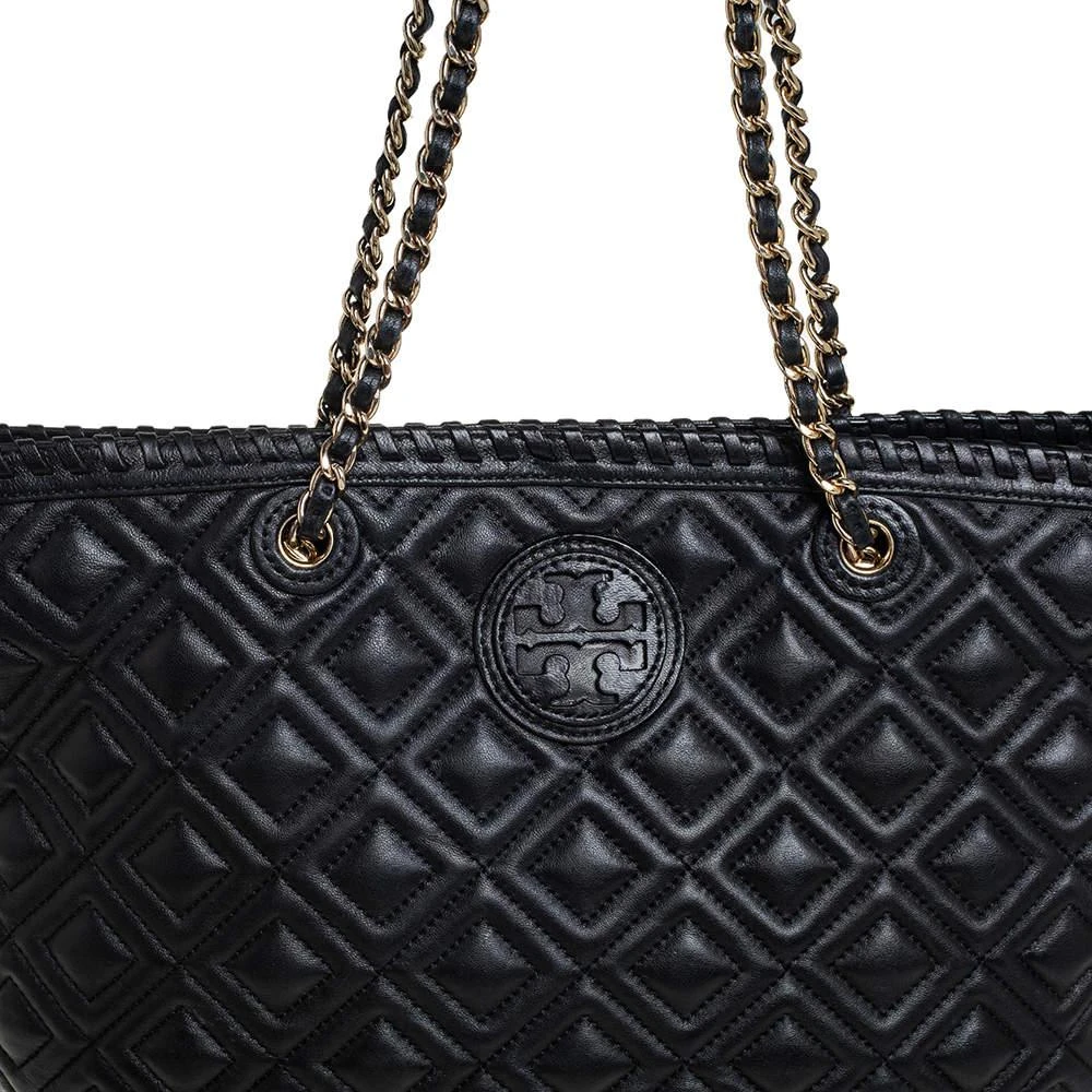 商品[二手商品] Tory Burch|Tory Burch Black Quilted Leather Marion Tote,价格¥968,第5张图片详细描述