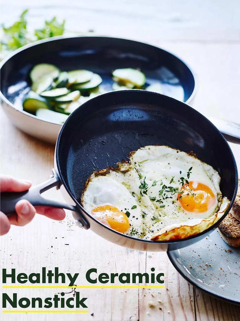 商品Greenpan|Venice Noir 12-Inch Stainless Steel &amp; Ceramic Fry Pan,价格¥1048,第3张图片详细描述