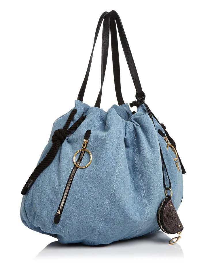 商品See by Chloé|Flo Large Denim Tote,价格¥2036,第4张图片详细描述