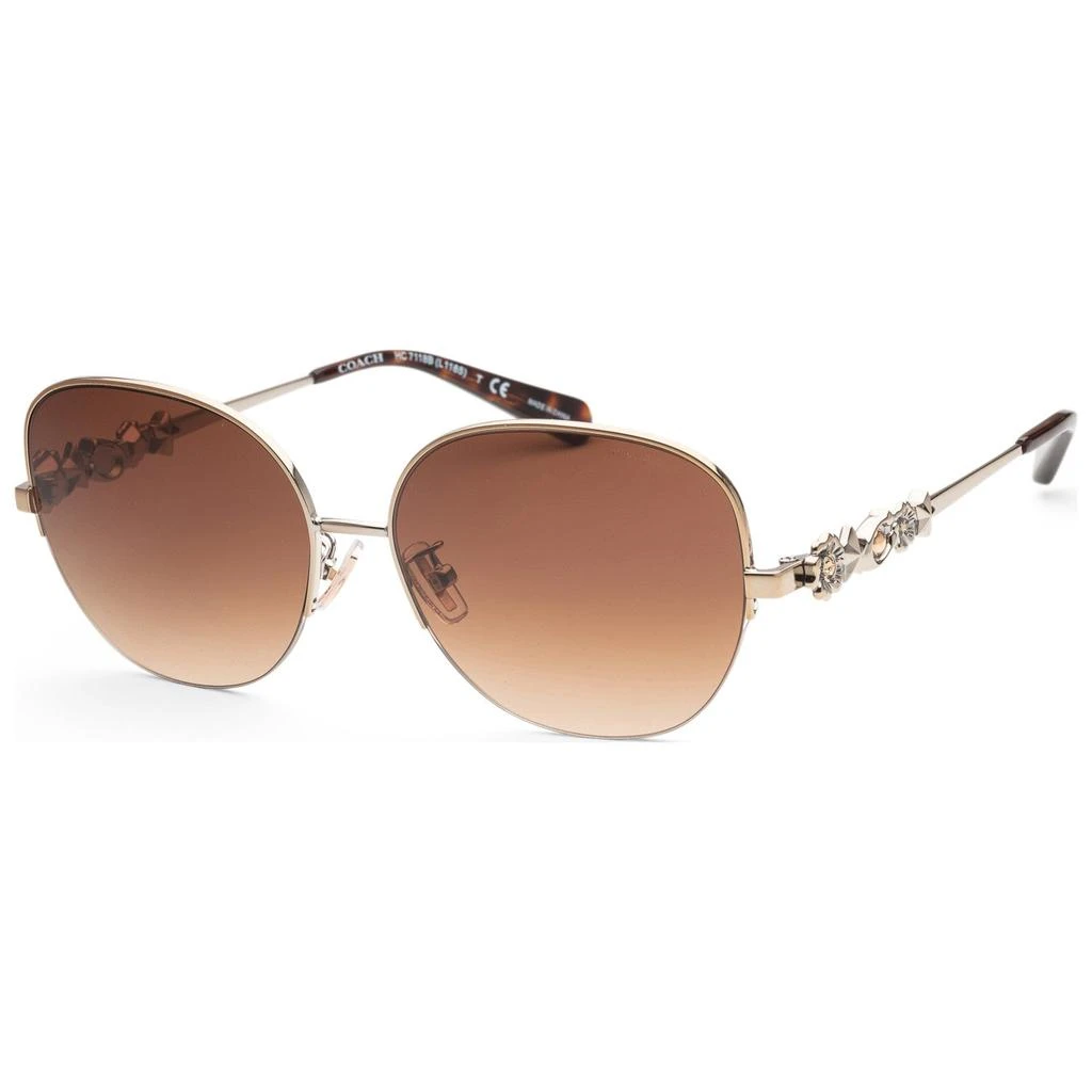 商品Coach|Coach Women's Light Gold Sunglasses,价格¥681,第1张图片