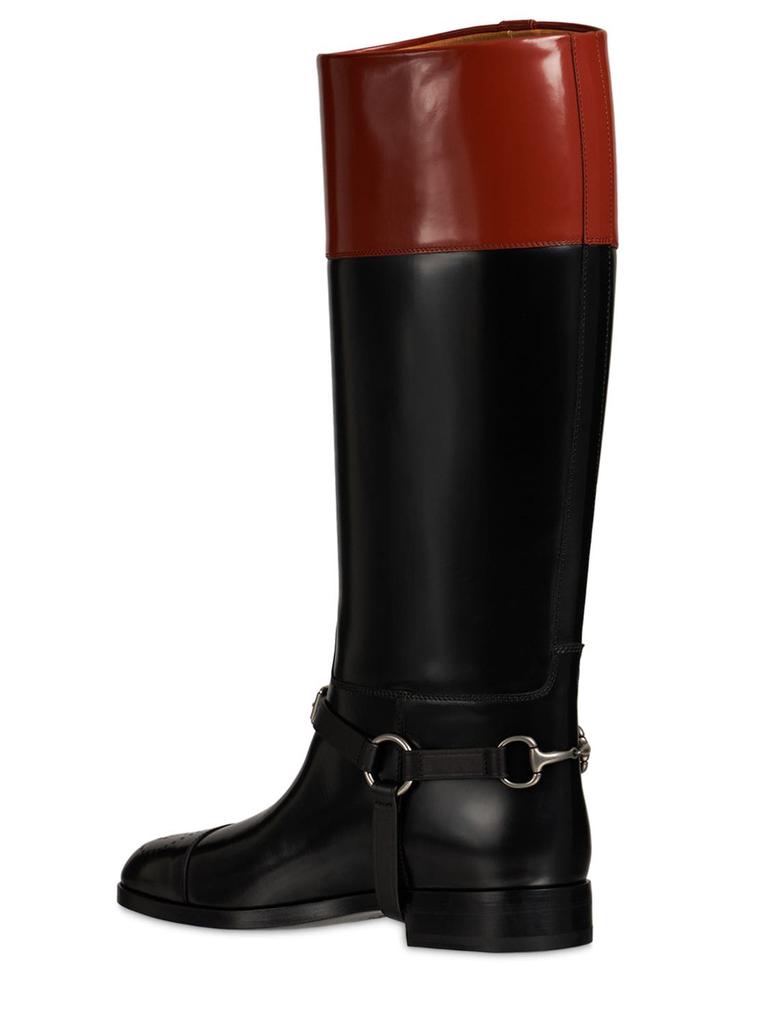 Leather Knee Boots W/ Harness商品第3张图片规格展示