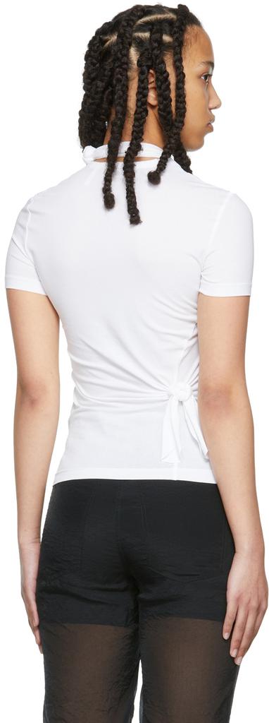 White Twisted Jersey T-Shirt商品第3张图片规格展示