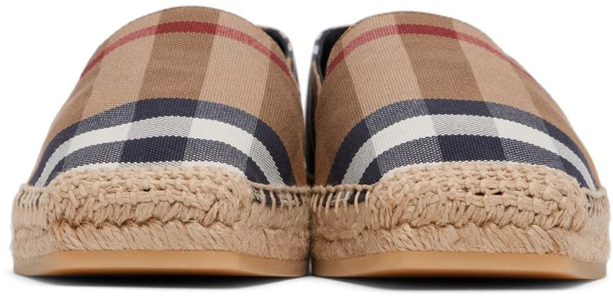 商品Burberry|棕色格纹草编鞋,价格¥5453,第2张图片详细描述