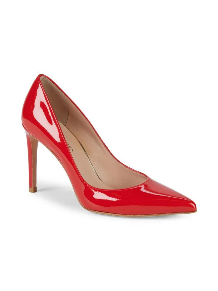 商品Stuart Weitzman|Royal Leather Stiletto Pumps,价格¥1197,第2张图片详细描述