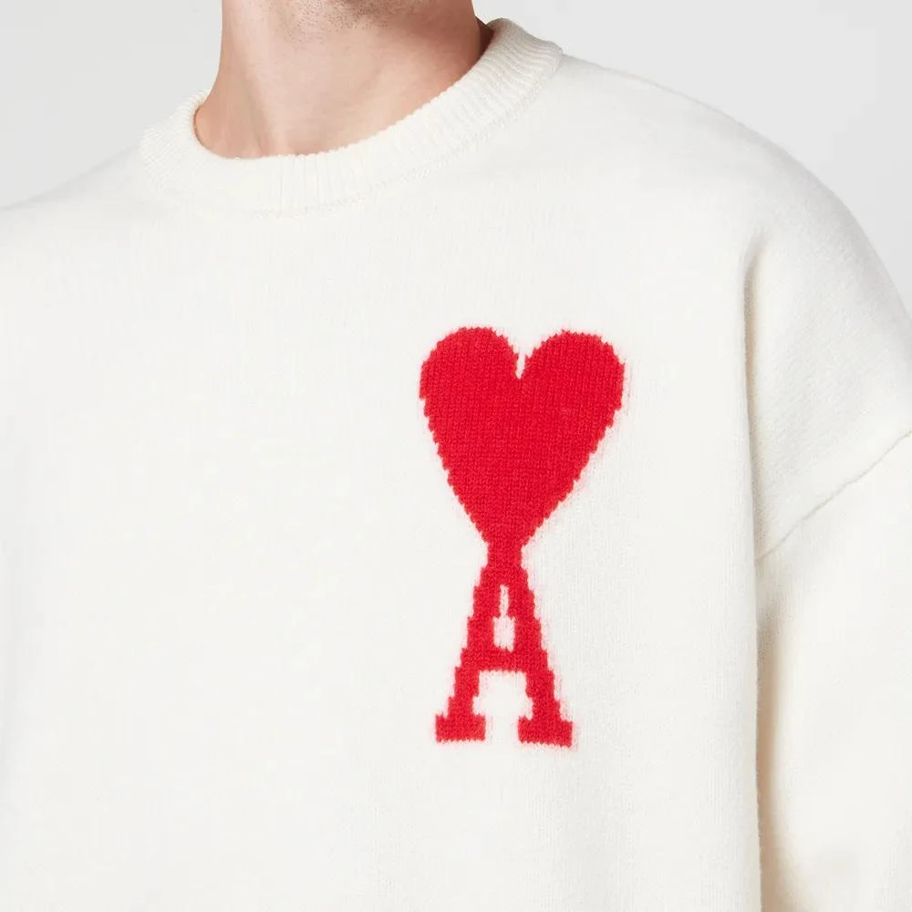 商品AMI|AMI De Coeur Intarsia Virgin Wool Jumper,价格¥3219,第4张图片详细描述