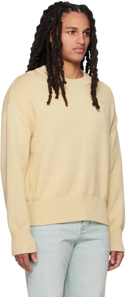 商品AMI|Beige Ami de Cœur Sweater,价格¥1216,第2张图片详细描述