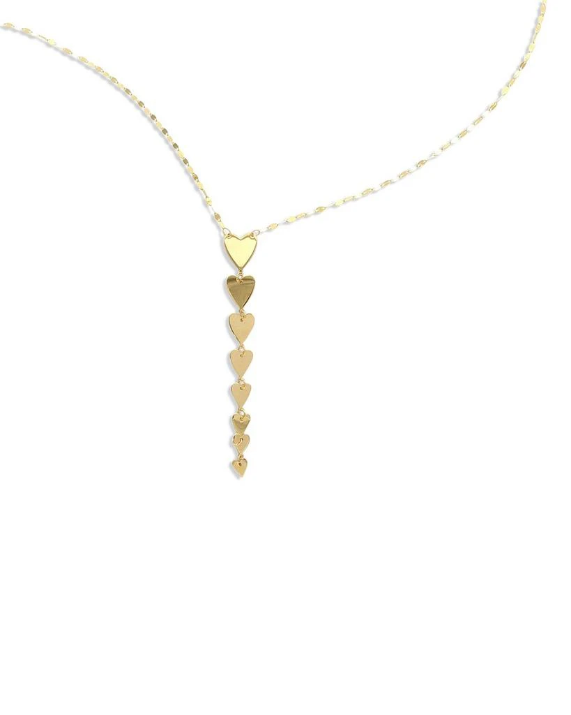 商品Bloomingdale's|Graduated Heart Pendant Necklace in 14K Yellow Gold, 18",价格¥2258,第1张图片详细描述