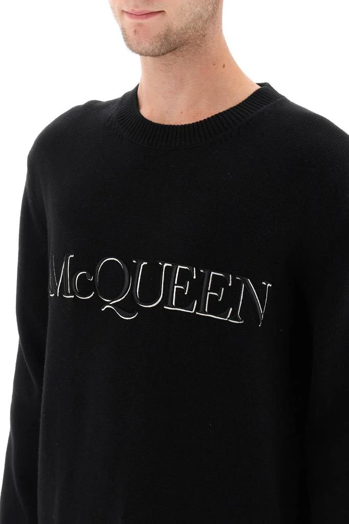 商品Alexander McQueen|Sweater with logo embroidery,价格¥3225,第5张图片详细描述