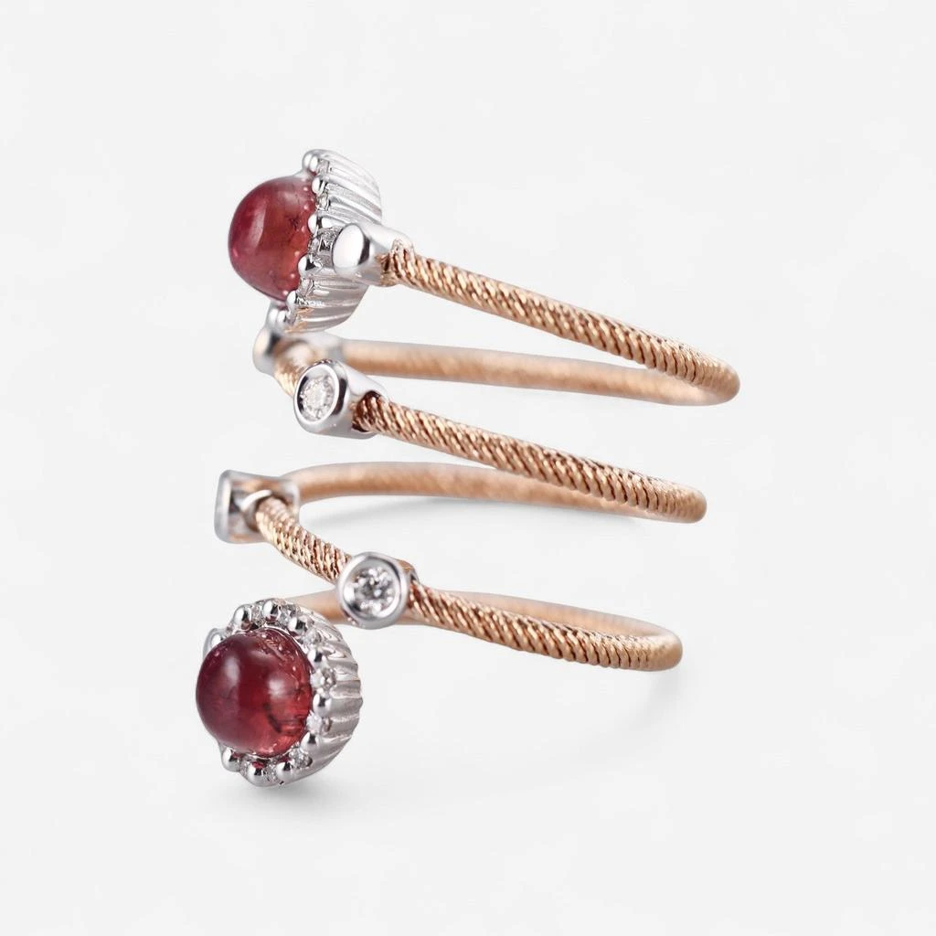 商品Tavanti|Tavanti 18K Rose & White Gold Diamond & Pink Tourmaline Ring Sz. 7.5 JF-20-0062F-114,价格¥42369,第2张图片详细描述