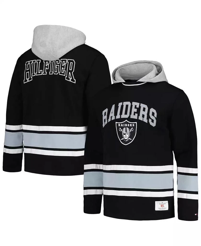 商品Tommy Hilfiger|Men's Black Las Vegas Raiders Ivan Fashion Pullover Hoodie,价格¥556,第1张图片