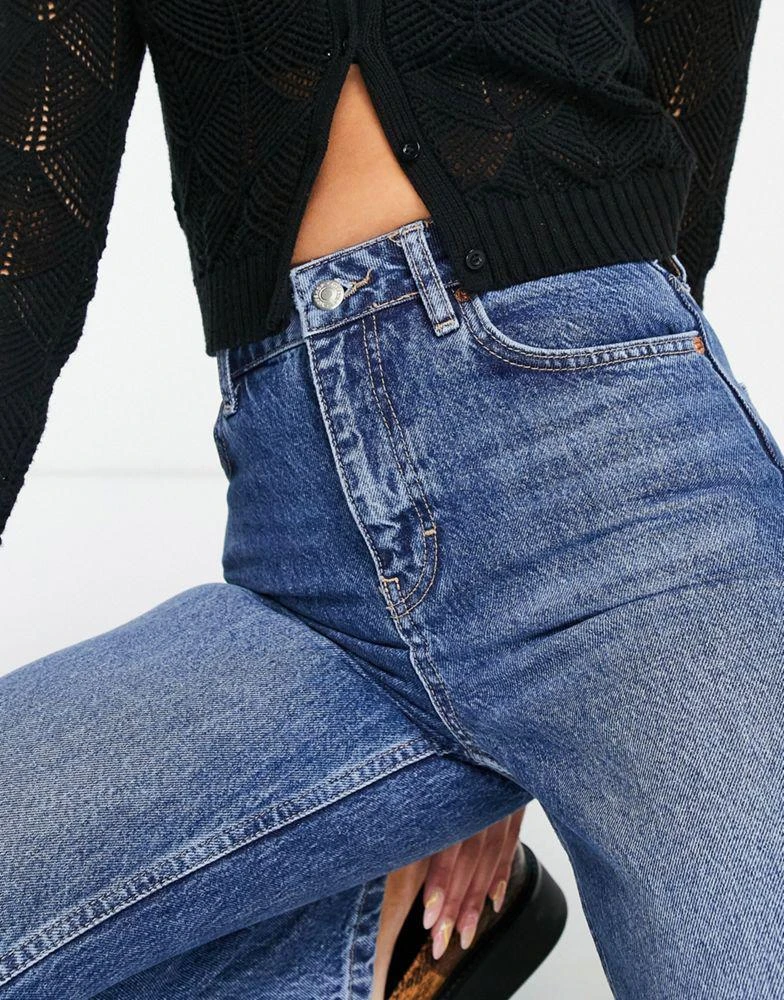商品Topshop|Topshop 90s flare jeans in mid blue,价格¥246,第2张图片详细描述