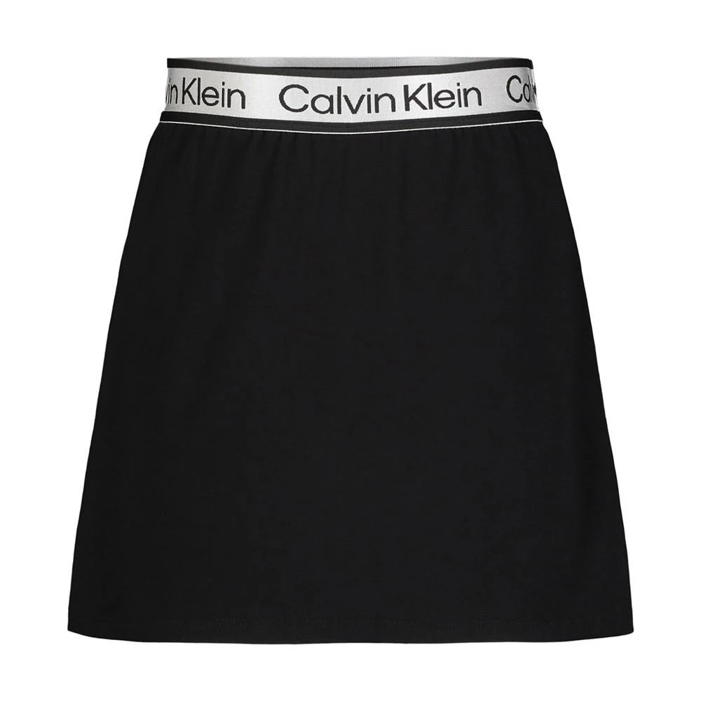 商品Calvin Klein|Big Girls Logo Waist Jersey Skater Skort,价格¥160,第1张图片