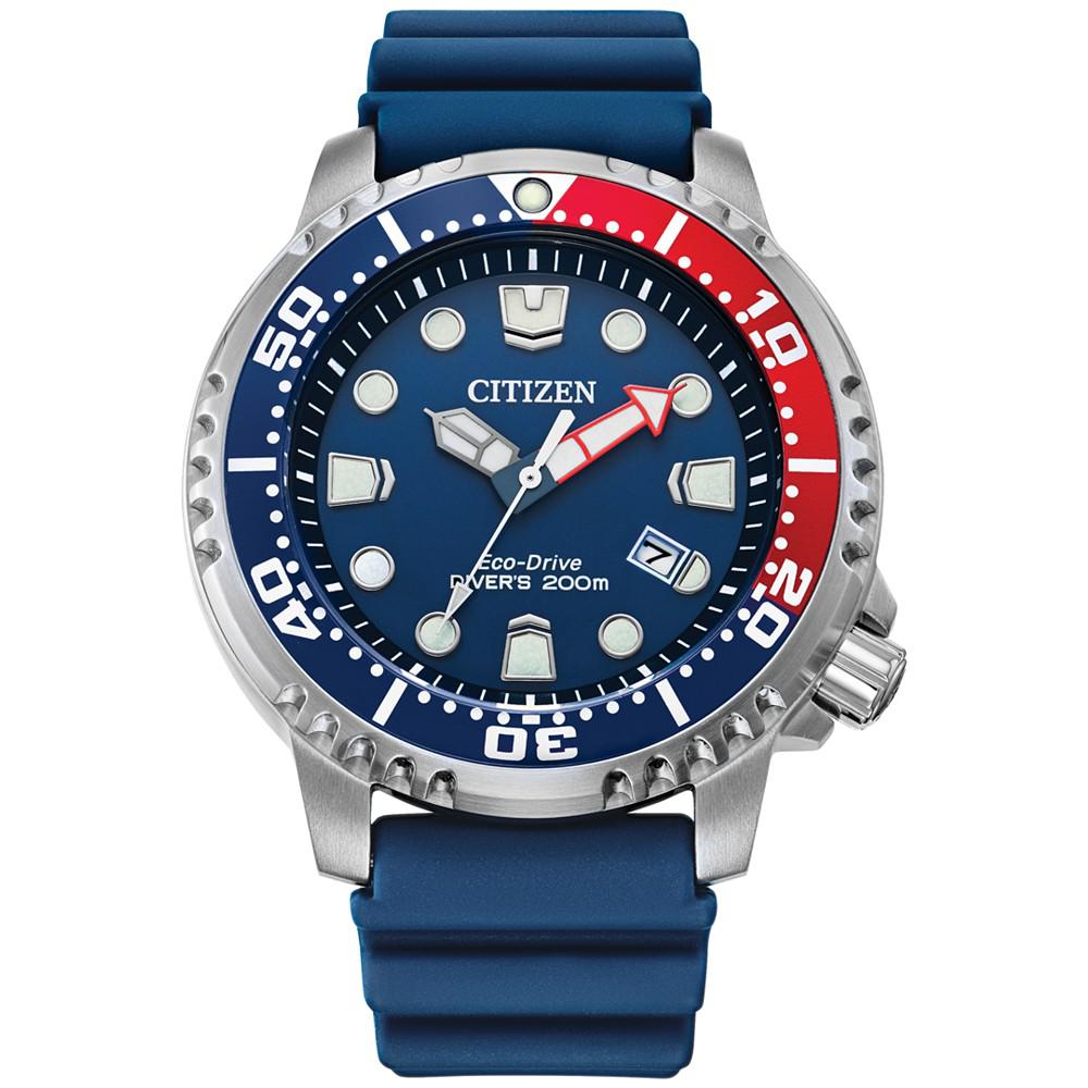 Eco-Drive Men's Promaster Dive Blue Strap Watch, 44mm商品第1张图片规格展示